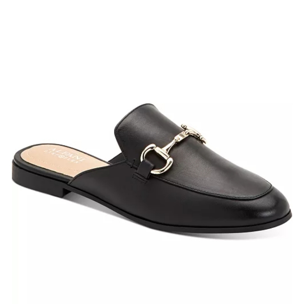 AlfaniStep N' Flex Women's Garlend Mule Flats with Gold Accent